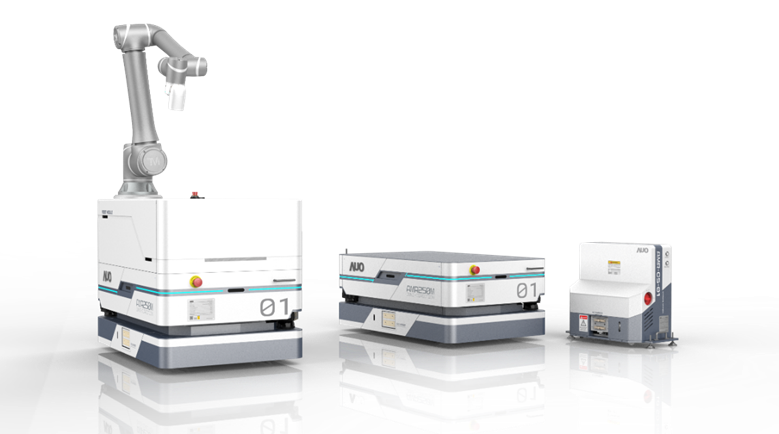 AGGAME數位開發的自主式移動機器人（AMR250M），搭配全向輪並結合AI演算法、2D LiDAR、3D攝影機等技術，協助客戶實現產線全自動化